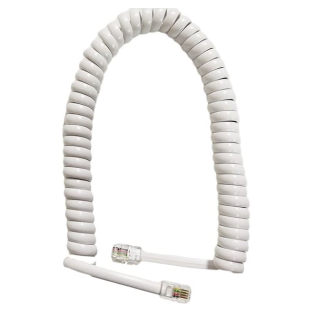 Tholdsy Cable telefónico confiable: PVC y PP para una amplia aplicación Accesorios para teléfonos Suministros telefónicos Teléfono y Comunicación blanco 4 núcleos 2 metros