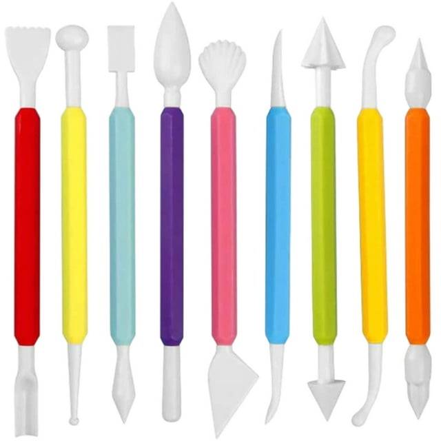 Herramientas de modelado para hornear Fondant Naiovety 9 Piezas ABS 16~18 cm
