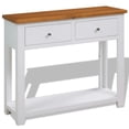 thumbnail image 3 of vidaXL Console Table Entryway Table Side Table for Hallway Solid Wood Oak, 3 of 20