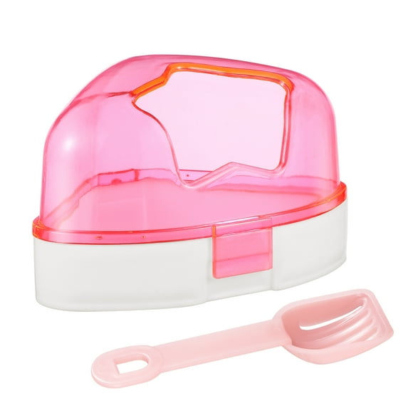 KAKOWELY 1 Ensemble Baignoire Hamster Transparent Petit Bassin de Bain pour Animaux Boîte de Douche de Salle de Bain pour Animaux Contenant Fournitures pour la Maison pour Animaux,5.59"X3.74"X3.35 Pouces