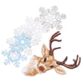 thumbnail image 3 of 6 parches termoadhesivos de copos de nieve para coser - Apliques bordados de copos de nieve navideños de invierno para ropa, vaqueros, sombreros, mochilas, sombreros y chaquetas., 3 of 5