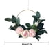 thumbnail image 2 of Guirnalda artificial Flor color de rosa Tela falsa Flor Aro Colgante Hogar Boda Adorno floral, Rosa Monstrate HA7327-01B, 2 of 6