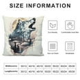 thumbnail image 5 of COMIO  Wildlife Animal Bear Fox Elk Wolf Forest Decorative Throw Pillow Covers, Wildlife Gifts for Women Men Boys, Forest Woodland Adventure Pillow Cases  RV Bed Sofa Decor, 5 of 5