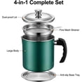 thumbnail image 2 of 2026 New Stainless Steel Oil Filter Pot Can, Large Capacity Grease Container Stainless Steel, Bacon Grease Saver Strainer And Strainer Lid Kitchen for Filtering Separating Reusing Oil(Silver), 2 of 7