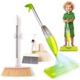 thumbnail image 1 of Set de limpieza Kids Spray Mop Lullulii para niños pequeños con escoba verde, 1 of 7