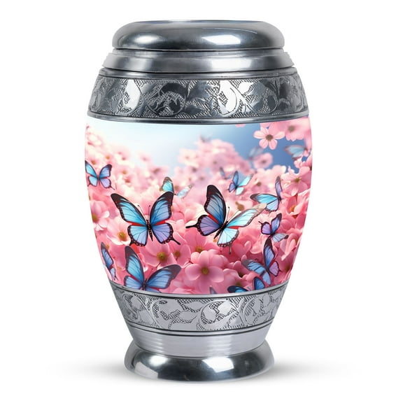 Butterfly Urns For Ashes Urn Adult - Cremation Urn Women Human Ashes - Large Burial Urns For Adult Male,Dad And Female,Mom - Memorial Urn For Ashes (Size-10inch)