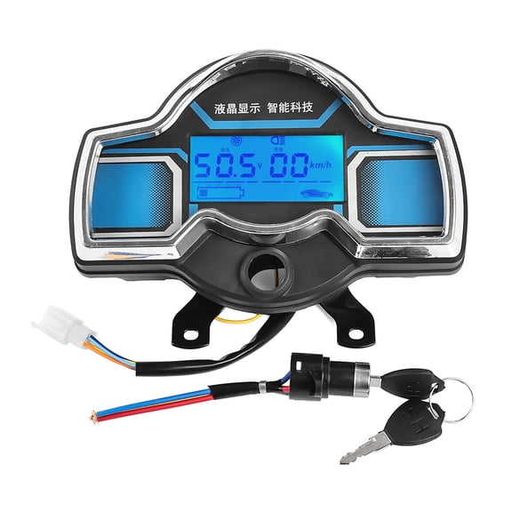 Multiple Function Digital Display Electric 48V 60V 72V Real Time Speed & Mileage Trackers for Electric Tricycles