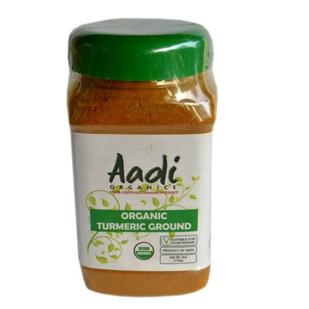Wood Betony Herb Powder (Aadi Organics - USDA Certified Organic Indian Turmeric Powder - 6oz / 170g per Wide Mouthed Bottle - Cooking, Kitchen Use, Flavoring Herbs and Spices - Stays)