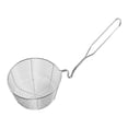 thumbnail image 1 of Round Wire Fry Basket with Pot Rim Hook Oil Draining Fry Basket for Easy Draining Deepened Large Capacity Stainless Steel Frying Basket Anti-Slip Handle Kitchen Tool, 1 of 8