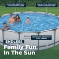 thumbnail image 4 of Bestway: Steel Pro MAX 14' x 42" Above Ground Pool Set - 3440 Gallon, Outdoor Family Pool, Corrosion & Puncture Resistant, Includes Filter, Pump, Ladder & Cover, 4 of 11