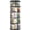 Black2, variant on Aheaplus 5 Tier Rotating Bookshelf Tower, 360 Display Spinning Bookcase, Revolving Round Book Shelf Narrow Swivel Bookshelf, Vertical Turning Spiral Corner Book Organizer for Small Space, Black
