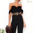 thumbnail image 2 of JASGOOD Women Leopard Wide Belt for Jeans Dress Fashion Ladies Waist Belt with Gold Buckle, 2 of 8