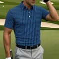 thumbnail image 4 of LIaqionyy Mens Striped Golf Shirt Business Sports Short Sleeve Collared Casual Lightweight Summer Tops Clothes S-5XL, 4 of 6