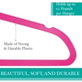thumbnail image 5 of Simplify 25 Pack Slim Velvet Suit Hangers in Fuchsia Pink, 5 of 7