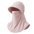 thumbnail image 3 of IAJFHAFS 3 In 1 Summer Cooling Balaclava Breathable Sun Protection Hood with Neck Guard & Face Mask Outdoor Activities Sun Hat for Men Women Pink, 3 of 7