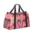 thumbnail image 2 of Disketp Cool Flamingos Sunglasses Scene Bolsa de Viaje Tipo Duffle, Bolso de Mano para Fin de Semana para Mujer, Bolsa de Gimnasio Ligera para Hombre, Esencial para Viajes, 2 of 7