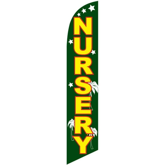 Nursery Feather Banner Swooper Flag, Replacement Flag