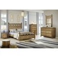 thumbnail image 2 of Sea Wind Florida Malibu Coastal Wood Queen Panel Bed in Natural/Brown, 2 of 3