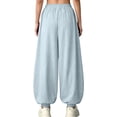 thumbnail image 5 of Ultrave Baggy Harem Pants for Girls Wide Leg Elastic Waisted Pant Summer Workout Trousers for 4-15Y, 5 of 6
