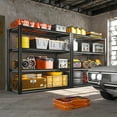 REIBII Garage Shelving Heavy Duty Load 2200LBS Wide Storage Shelves 4