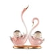 thumbnail image 5 of 2 estatuas de cisne para decoración de sala de estar, colección de adornos de cerámica para amantes de la decoración. Rosa, 5 of 9