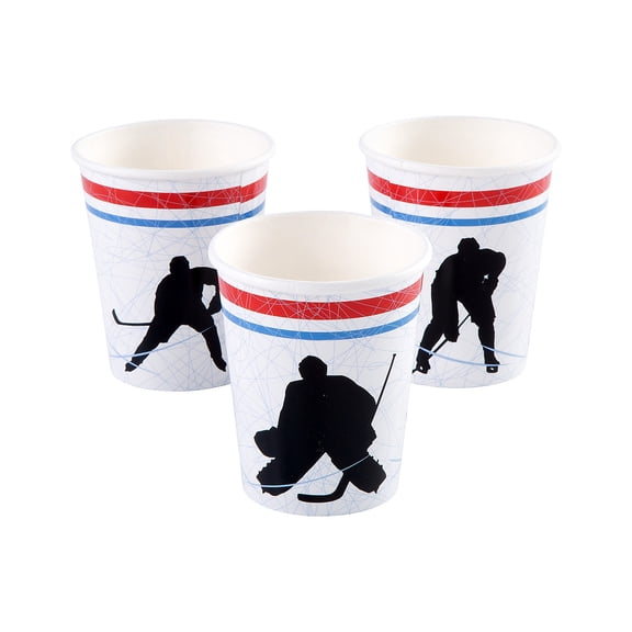 Fun Express Hockey Party Cups - 8 Pc