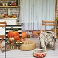 thumbnail image 3 of Welcome Fall Garden Flags 12x18 Inch Double Sided, Black Stripes with Pumpkins Small Seasonal Decor for Thanksgiving Harvest Autumn Yard Outside, 3 of 6