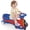6V-Red&Blue, variant on East doll Electric Wiggle Car for Kids, 7Ah Swing Car for Toddlers for Aged 3+, Ride on toy, Baby Car, 2.8-4.1 Mph, Flashing Wheels, Bluetooth, Pink