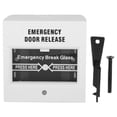 thumbnail image 1 of Break Alarm Button, 3.4x3.4x2.0In With Installation Kit Alarm Button, For Exit Doors, Emergency Doors Shopping Mall Xmas Gifts Table Decoration, 1 of 8