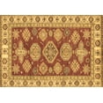 thumbnail image 1 of Ahgly Company Indoor Rectangle Abstract Brown Modern Area Rugs, 5' x 8', 1 of 4
