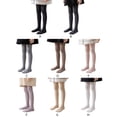 thumbnail image 7 of GYRATEDREAM Toddler Baby Girls Lightweight Tights Kids Solid Cable Knit Leggings Stockings Pants Children Soft Stretchy Cotton Footed Socks for 0-12 Years, 7 of 7