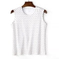thumbnail image 4 of Bibifish Womens Tank Tops Crew Neck Printed Summer Tops Relaxed Fit Sleeveless Shirts Comfort Daily Sleep Tops, 4 of 5