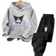 thumbnail image 3 of Conjunto de sudadera con capucha Kuromi, ropa para niños, invierno, nuevo suéter para niños y niñas, traje con capucha, ropa deportiva de felpa, traje para niños, 3 of 5