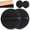 2 Pcs - Black, variant on Soft Rubber Shower Scrubber, Painless Exfoliating Body Bath Glove with Easy-Grip Strap for Dead Skin, Deep Cleaning Back, Arms and Legs
