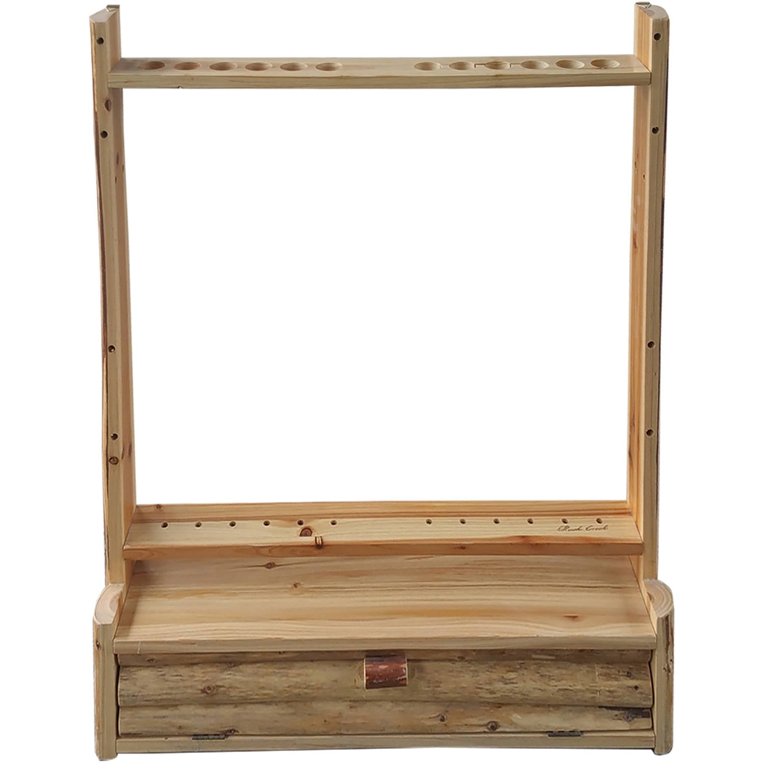 Rush Creek Creations Rustic Pine 2 Bow 12 Arrow Wall Storage Rack