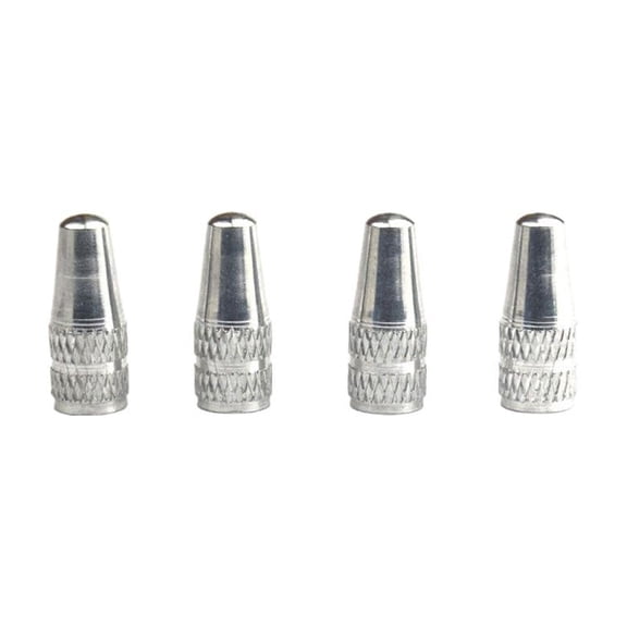LUVCLS Aluminum Presta Valve Caps, 4-Pack Lightweight Dustproof Bike Tire Valve Covers with Built-In Core Removal Tool