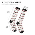 thumbnail image 2 of Lsque Christmas Train Pattern Sport Compression Socks for Men & Women 15-20 mmHg Knee High Nurse Pregnant Running Medical and Travel Athletic, 2 of 6