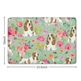 thumbnail image 5 of Basset Hound and Pioneer Flower Flannel Non Slip Door Rugs,Washable Door Mats Indoor,Decorative Door Mats,Dirt-Resistant and Absorbent Doormat for Entrance,Bedroom,Kitchen,Bathroom,23.5x16in(60x40cm), 5 of 5