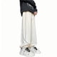 thumbnail image 4 of Puntoco Pantalones con bolsillos y cordón de rayas de color liso para hombre, 4 of 7