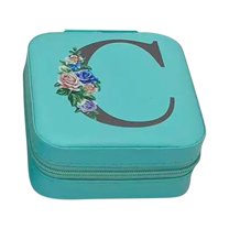 26 Letters Earring Jewelry Display Storage Box Case Organizer Flannel Tray Gift On Shopping Festival