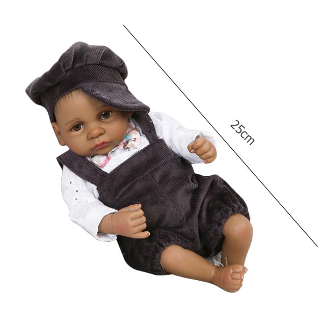 Muñecas de bebé Reborn de 12 pulgadas de silicona afroamericana para colección (niño) Likrtyny Para estrenar