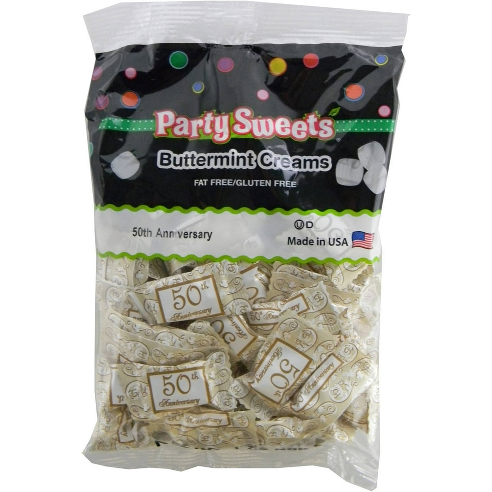 Party Sweets 50th Anniversary Buttermint Creams Candy, 7 oz Walmart