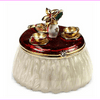 Jones New York Gold-Tone Tea Time Holiday Keepsake Box
