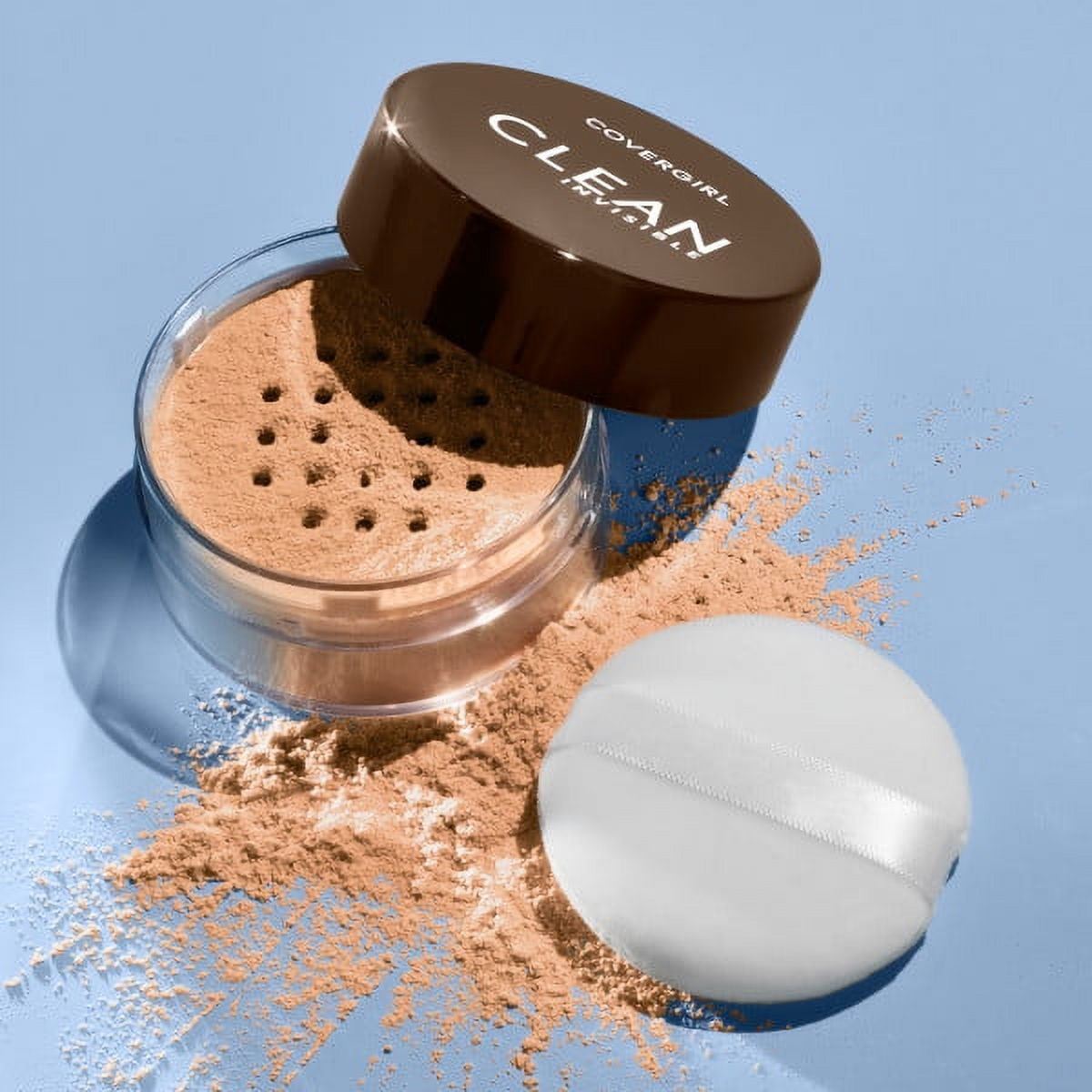 (3 pack) Covergirl Clean Invisible Loose Powder, 135 Translucent Deep, 0.63 oz