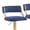 Blue & Gold, variant on Zimtown Set of 2 Swivel Barstools, Luxe Padded 24" Counter Bar Stool Adjustable Height with Footrest for Kitchen Island, Bar, Dining Room, Beige & Gold