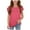 Watermelon Red, variant on Cethrio Girls T-shirts with Ruffle, Summer Relaxed Fit Crewneck Casual Short Sleeve Tops Watermelon Red Size 7-8T