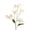 Orange, variant on Oil Painting Style Artificial Flame Orchid Silk Flower, Faux Floral Bouquet for Wedding Arch Home Vase Decor, DIY Bridal Bouquet Window Display Party Scene Arrangement, Blue