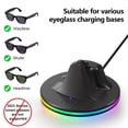 thumbnail image 2 of Smart Glasses Charging Stand, RGB Charging Dock, Compatible with Meta AR Smart Glasses, Convenient Storage, 2 of 6