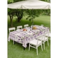 thumbnail image 4 of Outdoor Tablecloths with Umbrella Hole & Zipper, Purple Lavenders Tablecloth Rectangle 60x84 Inch, Spring Floral Plaid Farmhouse Rustic Waterproof Table Cloth, Patio/Pool/Picnic Table Covers, 4 of 8