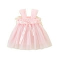 thumbnail image 3 of Fancy Dress for Girls New Toddler Kids Kids Girls Cute Summer Mesh Solid Color Print Flower Suspenders Dress Skirt Toddler Christmas Dress Easter Girl Dress Pinky New, 3 of 9